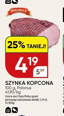 Szynka Kopcona Polonus promocja w Chata Polska