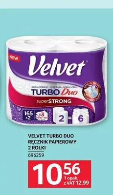 Ręcznik papierowy Velvet Turbo Duo promocja w Selgros