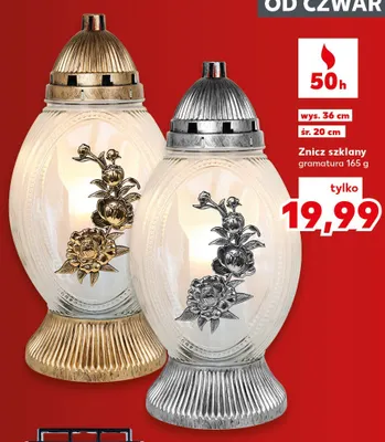 Znicz szklany promocja w Kaufland