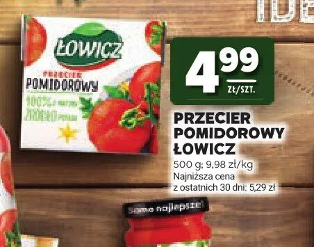 Przecier pomidorowy Łowicz promocja w Stokrotka