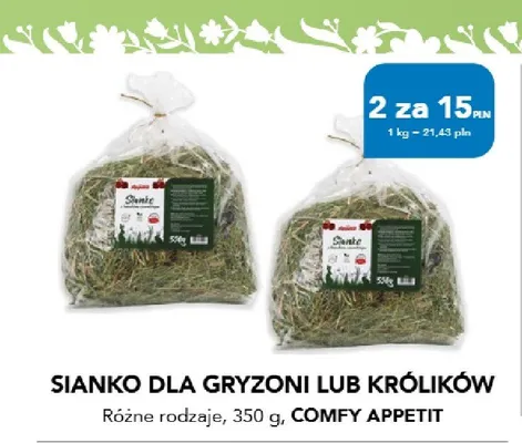 Sianko dla gryzoni lub królików Comfy Appetit promocja w Aquael zoo