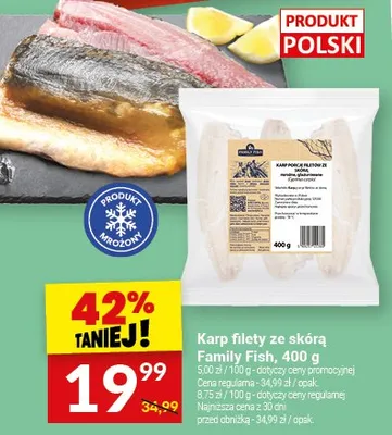 Karp filety ze skórą promocja w Twój Market