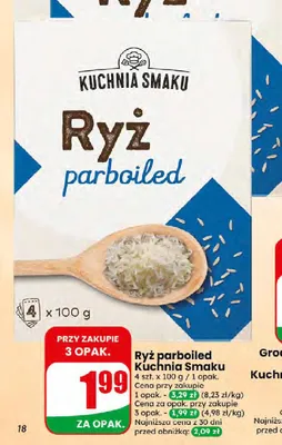 Ryż parboiled Kuchnia Smaku 4-pak 100 g promocja w Dino