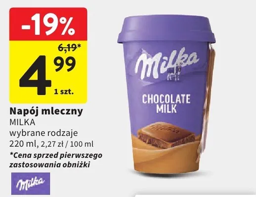 Napój mleczny wybrane rodzaje promocja w Intermarche