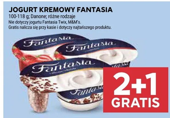 Jogurt kremowy fantasia różne rodzaje promocja w Stokrotka