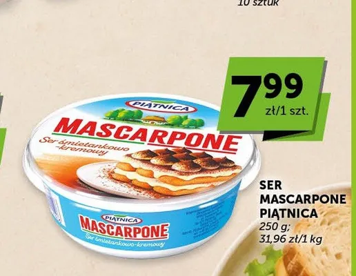 Ser Mascarpone Piątnica promocja w Euro Sklep