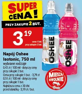 Napój Oshee Isotonic promocja w Twój Market