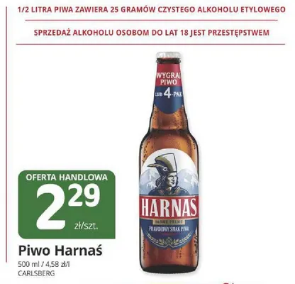 Piwo Harnaś Jasne Pełne promocja w Marketvita