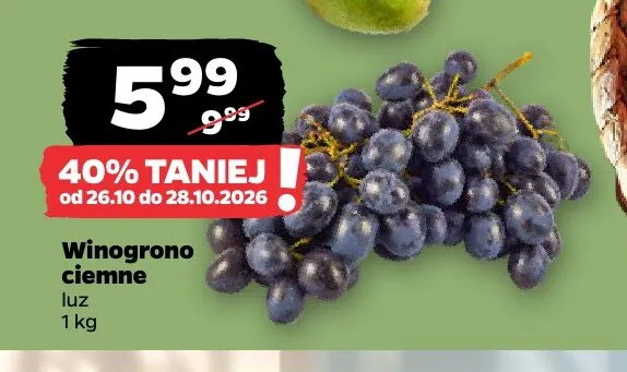 Winogrona ciemne promocja w Netto