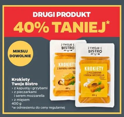 Krokiety Twoje Bistro z mięsem promocja w Netto