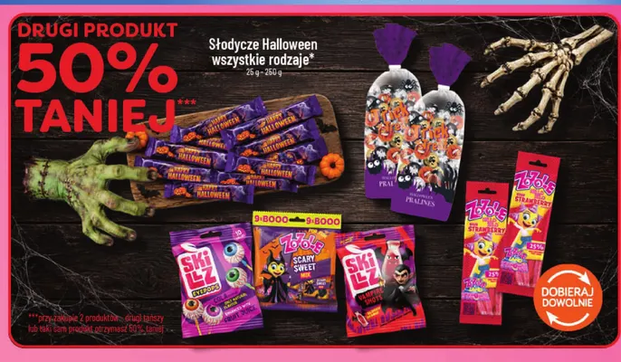 Słodycze Halloween promocja w POLOmarket
