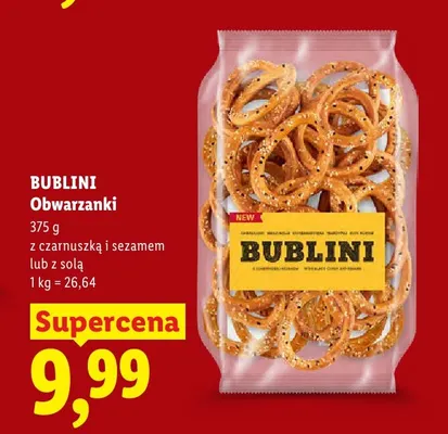 Obwarzanki z czarnuszką i sezamem Bublini promocja w Lidl