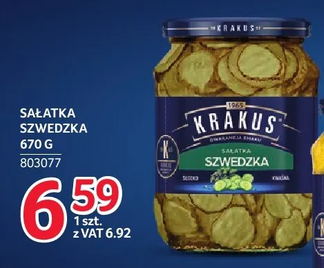 Sałatka szwedzka Krakus promocja w Selgros