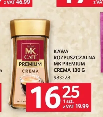 Kawa rozpuszczalna MK Café Premium Crema promocja w Selgros