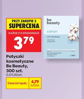 Patyczki kosmetyczne Be Beauty promocja w Biedronka