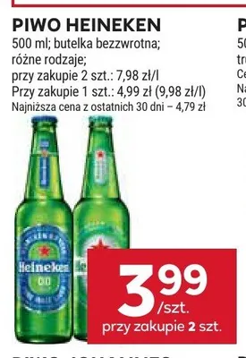Piwo bezalkoholowe Heineken 0.0 promocja w Stokrotka