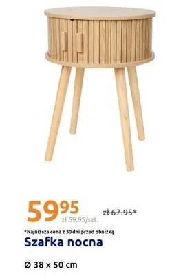 Szafka nocna Ø38x50cm promocja w Action