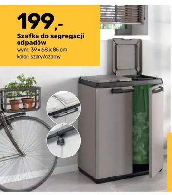 Szafka do segregacji odpadów promocja w Bricomarche