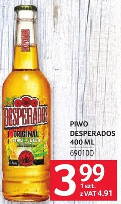 Piwo Desperados 400ML promocja w Selgros