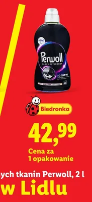 Płyn do prania ciemnych tkanin Perwoll Renew promocja w Lidl
