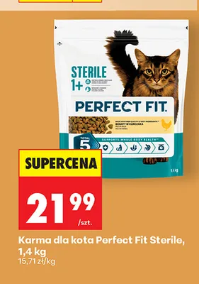 Karma dla kota Perfect Fit Sterile promocja w Biedronka
