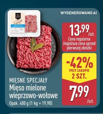 Mięso mielone wieprzowo-wołowe Mięsne Specjały promocja w Aldi
