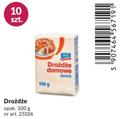 Drożdże domowe świeże promocja w Makro