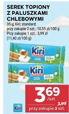 Serek topiony z paluszkami chlebowymi promocja w Stokrotka