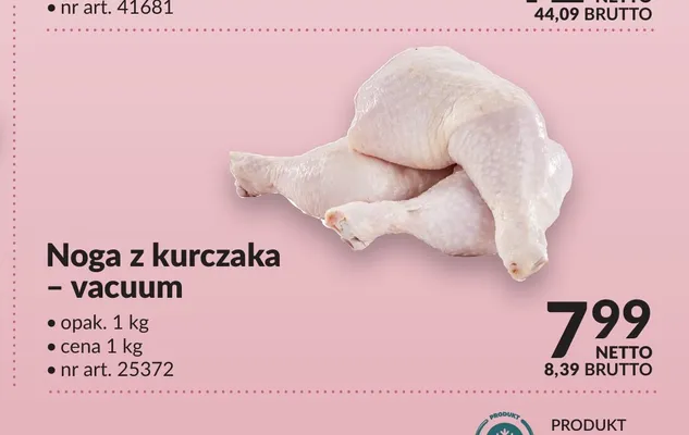 Noga z kurczaka vacuum promocja w Makro