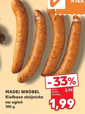 Kiełbasa zbójnicka na ogień Madej Wróbel promocja w Kaufland