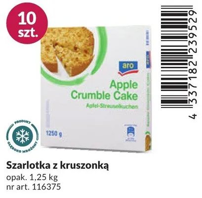 Szarlotka z kruszonką promocja w Makro