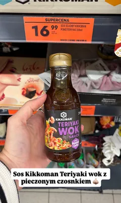Sos Kikkoman Teriyaki Wok z pieczonym czosnkiem promocja w Biedronka
