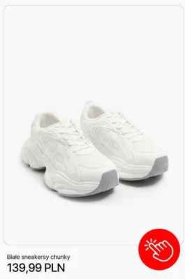Buty sneakersy chunky Cropp promocja w Cropp