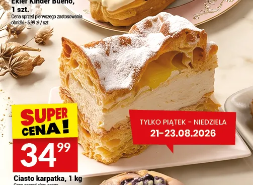 Ciasto karpatka Białecki promocja w Twój Market
