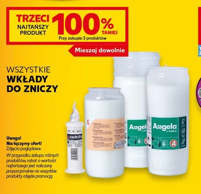 Wkład do zniczy Angel Bolsius promocja w Kaufland