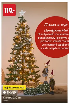 Choinka 210 cm Ekvip promocja w Jula