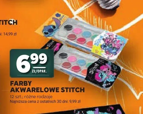 Farby akwarelowe Stitch promocja w Stokrotka