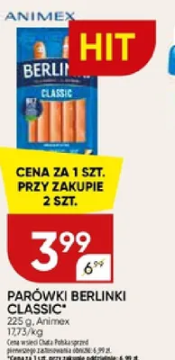 Parówki Berlinki Classic promocja w Chata Polska
