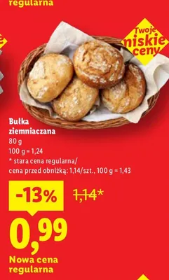 Bułka ziemniaczana promocja w Lidl