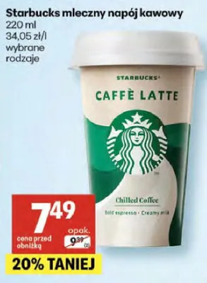 Mleczny napój kawowy promocja w Delikatesy Centrum