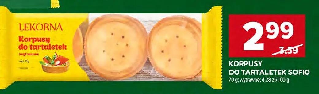 Korpusy do tartaletek Sofio promocja w Stokrotka