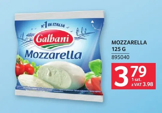 Mozzarella Galbani promocja w Selgros