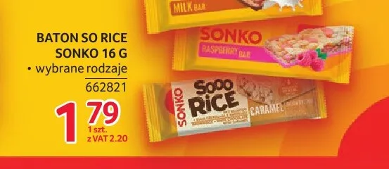 Baton So Rice Sonko promocja w Selgros