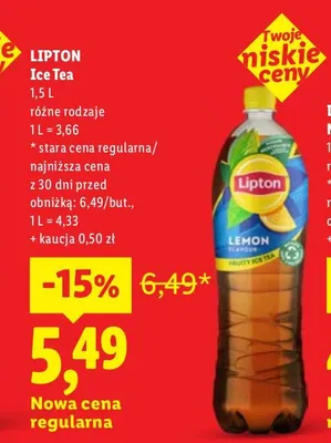 Lipton Ice Tea promocja w Lidl