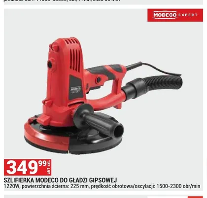 Szlifierka Modeco do gładzi gipsowej promocja w Merkury Market