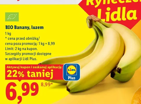 Banany luzem promocja w Lidl