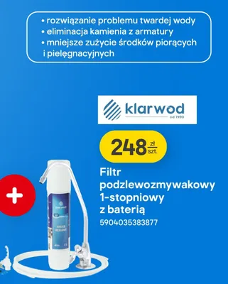 Filtr podzlewozmywakowy 1-stopniowy z baterią promocja w Castorama