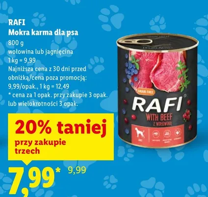 Mokra karma dla psa promocja w Lidl