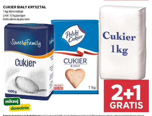Cukier biały kryształ Sweet Family promocja w Stokrotka