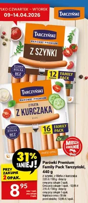 Parówki Premium Family Pack Tarczyński, z szynki, z kurczaka promocja w Twój Market